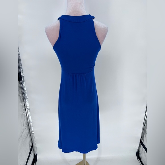 EUC Calvin Klein V Neck Ruched Mini Dress - Picture 8 of 9